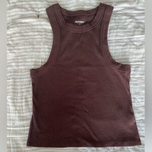 Brown Cropped Old Navy Tank Top - women’s size M